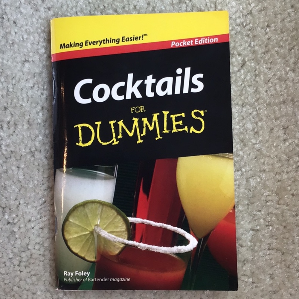 Cocktails for Dummies, Pocket Edition, Paperback Book